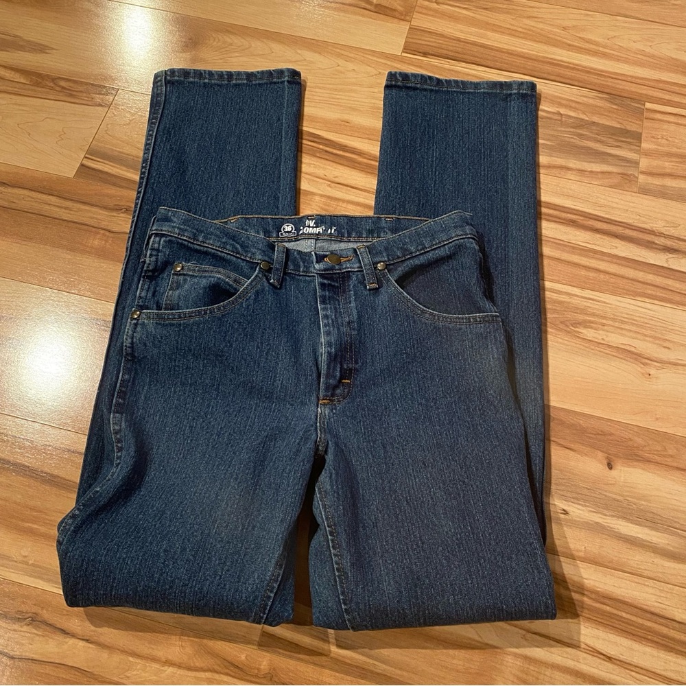 Wrangler Advanced comfort Slim Fit Dark Blue Men’s Jeans—30X36